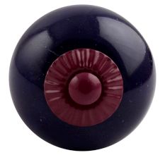 Navy Blue Round Purple Fitting Ceramic Knob